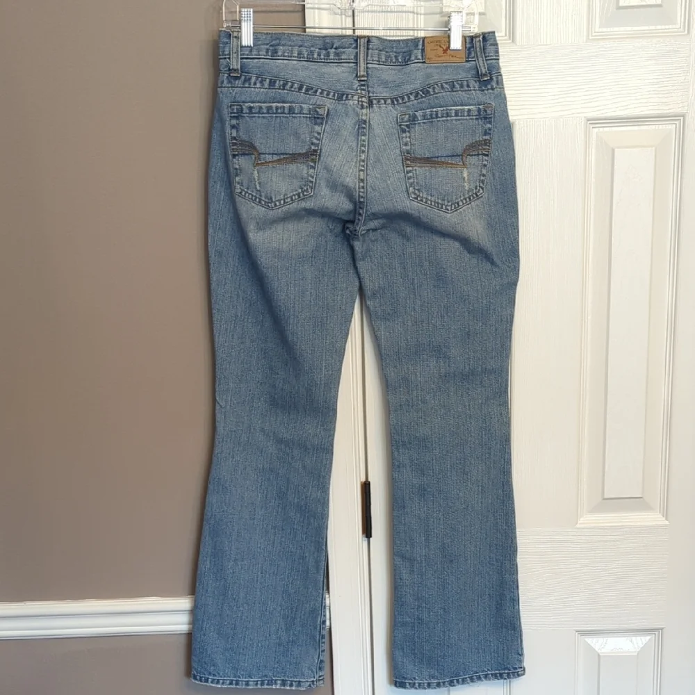 Y2K American Eagle Outfitters Hipster Skinny Flare Jeans - Picture 6 of 9